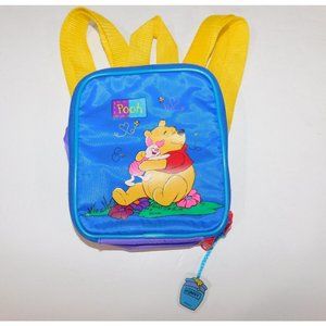 Vintage Disney Winnie the Pooh Piglet  PVC Mini Backpack Travel Bag Toddler Kids